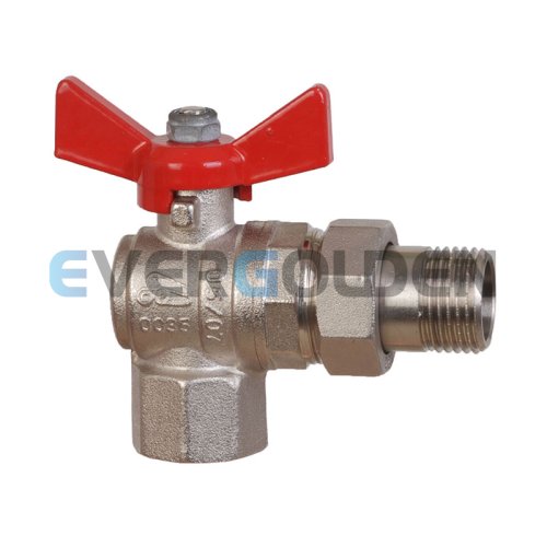 EG1025 BRASS UNION BALL VALVE ANGLE TYPE   